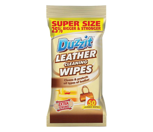 DUZZIT Leather Cleaning Wipes (50 Pcs)