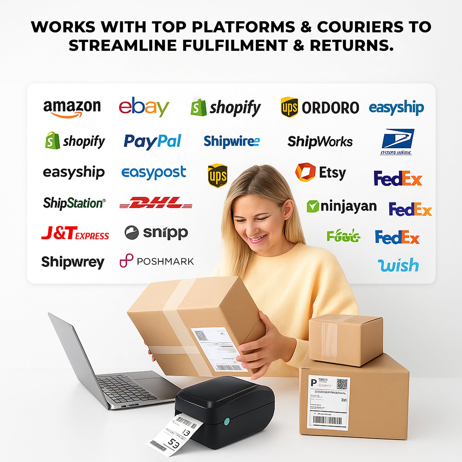 ICD-410 Desktop USB & Bluetooth Barcode Printer, 203 dpi Direct Thermal, 152 mm/s, Max 108 mm Print Width, TSPL