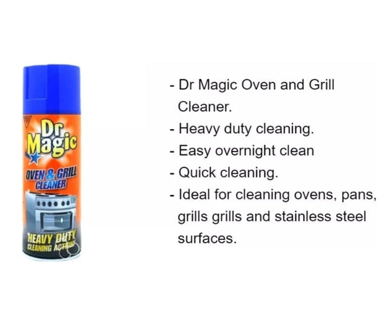 Dr Magic Oven and Grill Cleaner - 390ml, Aluminum, Red