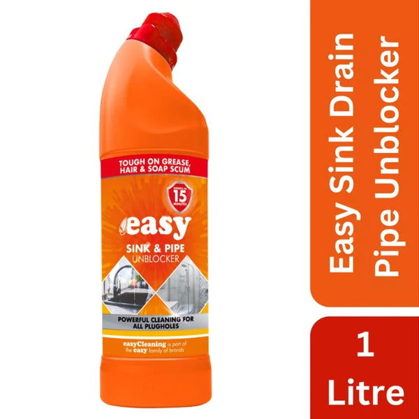 Easy Sink & Pipe Unblocker 1L - Powerful Drain Cleaner