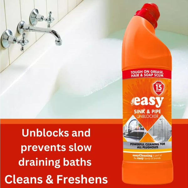 Easy Sink & Pipe Unblocker 1L - Powerful Drain Cleaner