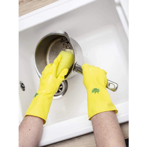 Elbow Grease Anti Bacterial Rubber Gloves - Large