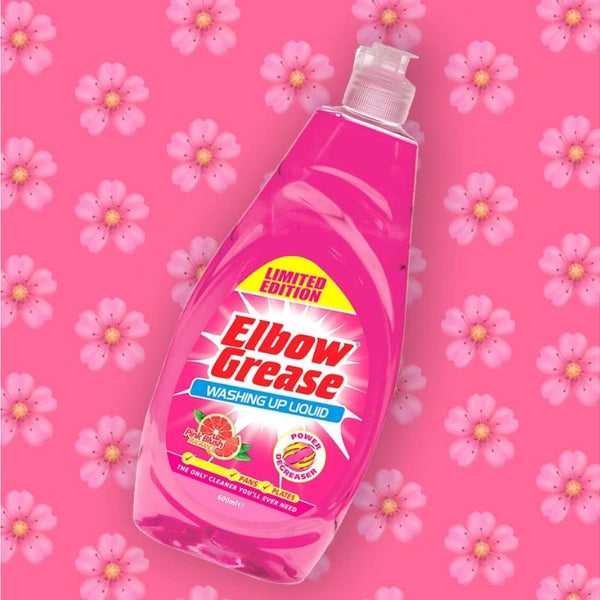 Elbow Grease Pink Washing Up Liquid - 600ml