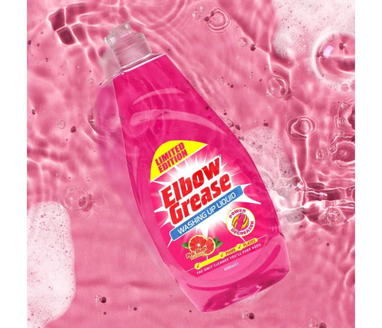 Elbow Grease Pink Washing Up Liquid - Powerful 600ml Cleaner