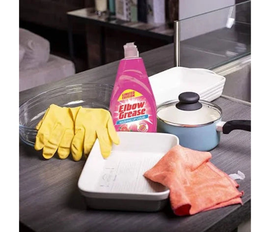 Elbow Grease Pink Washing Up Liquid - Powerful 600ml Cleaner