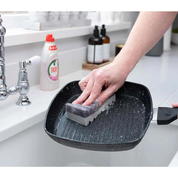 Fairy Platinum Dual Scourer Grey - 2pk