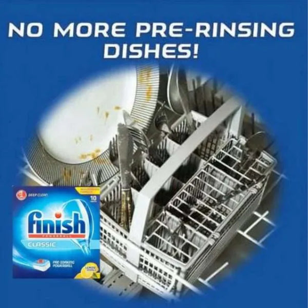 Lemon Finish Powerball Dishwasher 10 Tablets