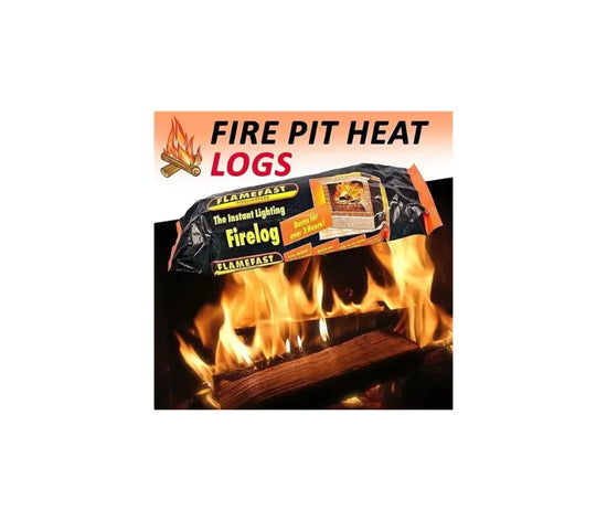 Flamefast Fire Logs Smokeless Instant Firelighters Burns 2 Hours