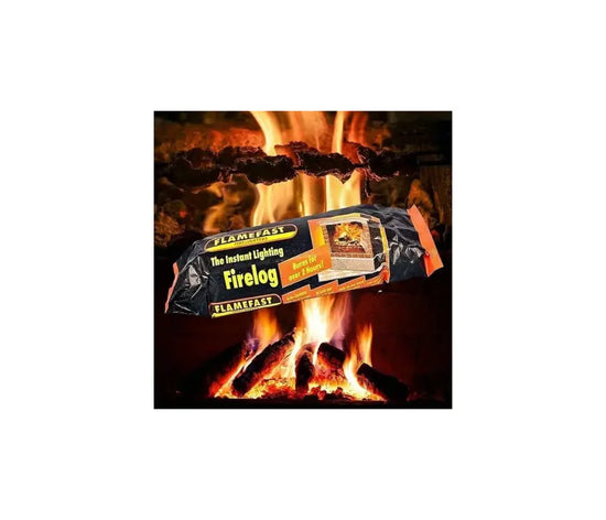 Flamefast Fire Logs Smokeless Instant Firelighters Burns 2 Hours
