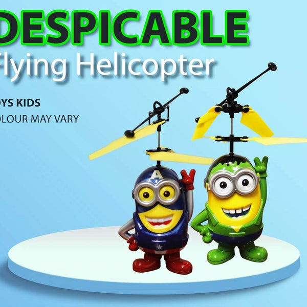 Despicable Me 3 Flying Toy Helicopter for Kids with Hand Induction