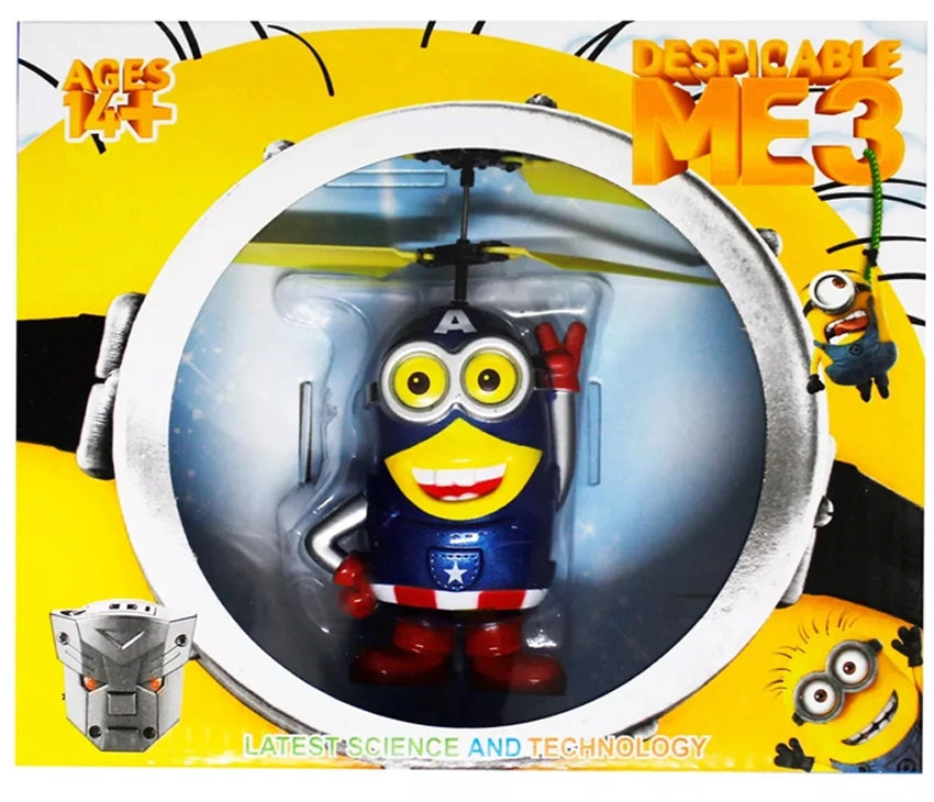 Despicable Me 3 Flying Helicopter Kids Best Toys Hand Induction