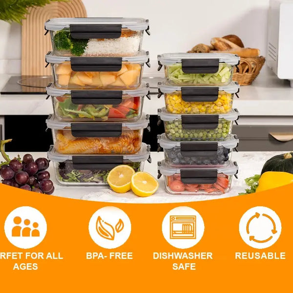 airtight glass containers