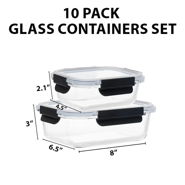 airtight glass container