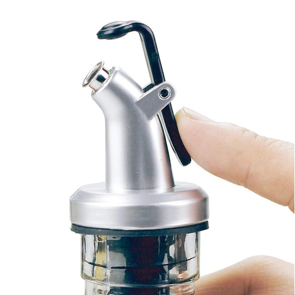 Borosilicate Glass Oil Dispenser Bottles with Spout-2pcs|Lid-Free Glass Oil Bottle Set