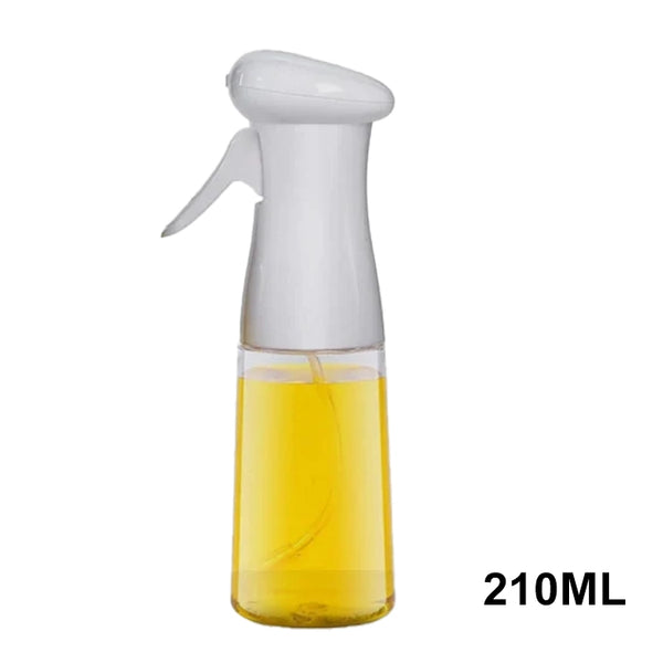 Oil Spray Mist Bottle for Air Fryer, Salad, Baking, BBQ, Frying (White/210 ml)