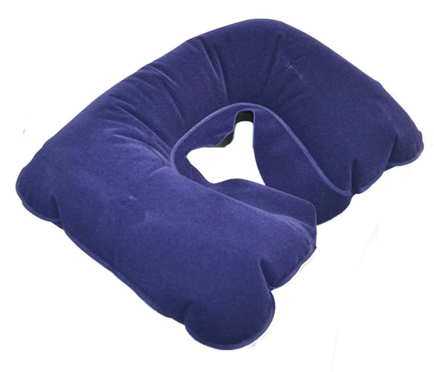 Inflatable Travel Neck Pillow U Shaped For Flight Travel Office Plane Head Rest