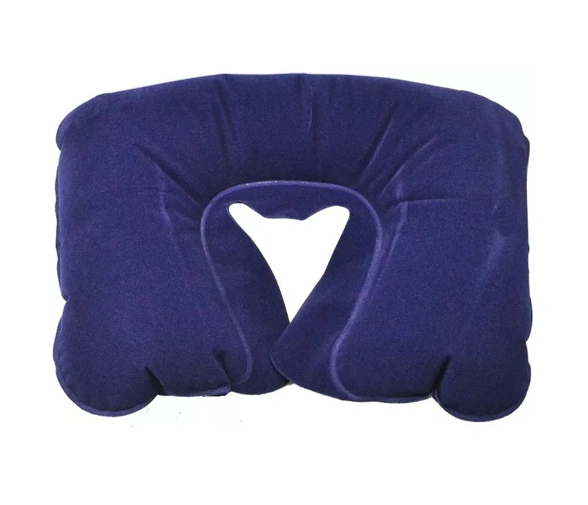 Inflatable Travel Neck Pillow U Shaped For Flight Travel Office Plane Head Rest