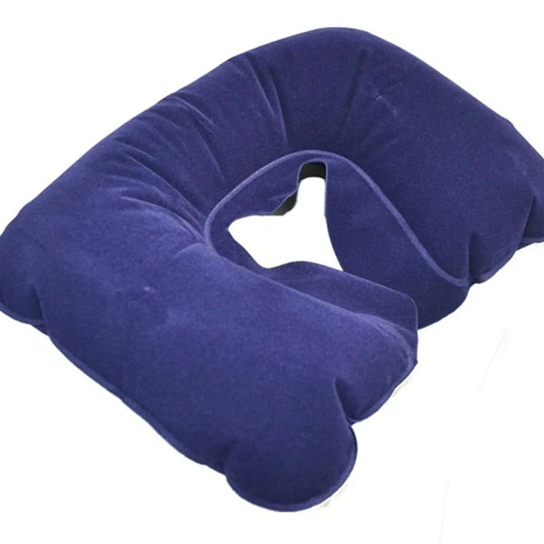 Inflatable Travel Neck Pillow U Shaped For Flight Travel Office Plane Head Rest