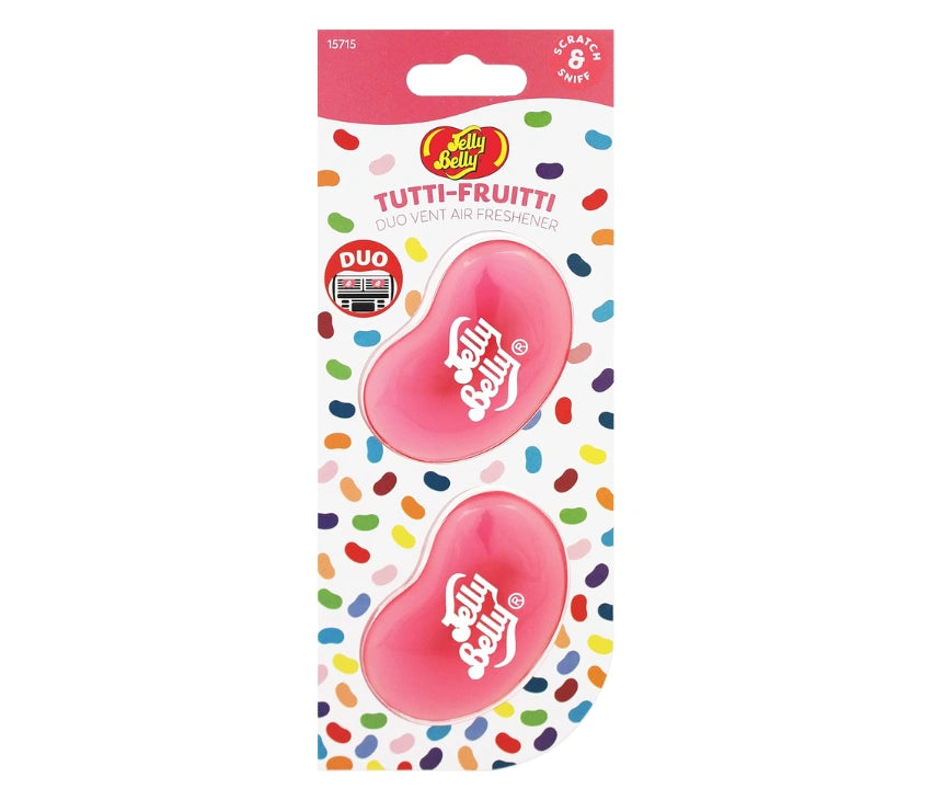 Jelly Belly Tutti Fruitti 3D Gel Duo Pack Car Air Freshener