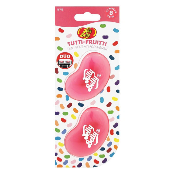 Jelly Belly Tutti Fruitti 3D Gel Duo Pack Car Air Freshener