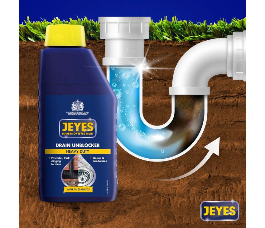 Jeyes Drain Unblocker 1 Litre - Powerful Cleaning Fluid