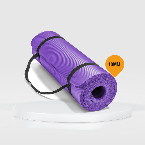 Yoga Exercise Mat with Non-Slip Bottom & Carrying Strap