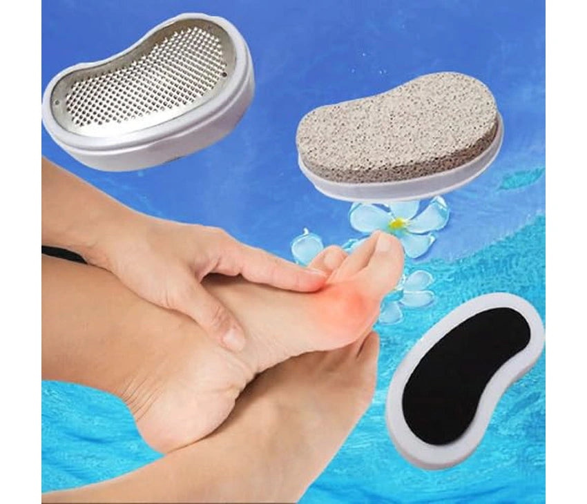 3 in 1 Foot Scrubber Brush Filer for Hard and Raugh Skin/Scrubber and Cleaner for Dead Skin Calluses Remover