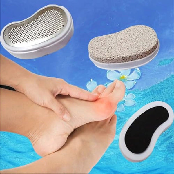 3 in 1 Foot Scrubber Brush Filer for Hard and Raugh Skin/Scrubber and Cleaner for Dead Skin Calluses Remover