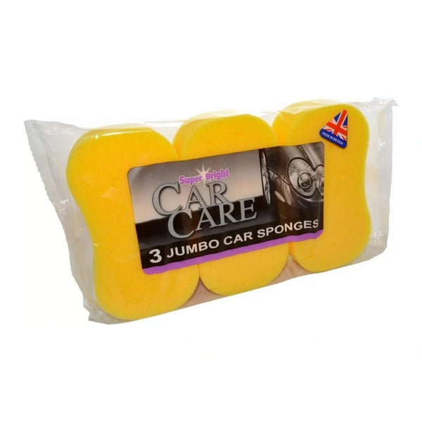 Super Bright Sponges Yellow Pack of 3