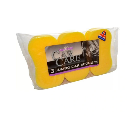 Super Bright Sponges Yellow Pack of 3