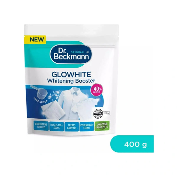 Dr. Beckmann Glowhite Whitening Booster | In-wash stain remover & whitener 400g