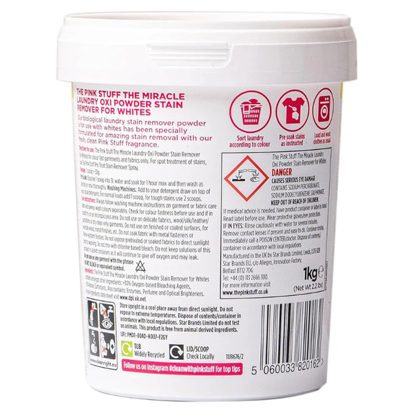 The Pink Stuff Oxi Powder For Whites - 1kg