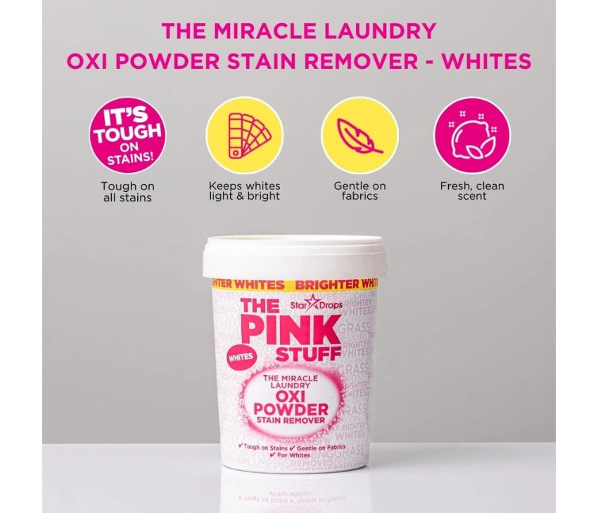 The Pink Stuff Oxi Powder For Whites - 1kg