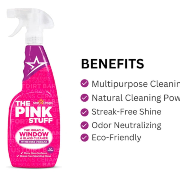 Stardrops The Pink Stuff Window Rose Vinegar Spray - 850ml