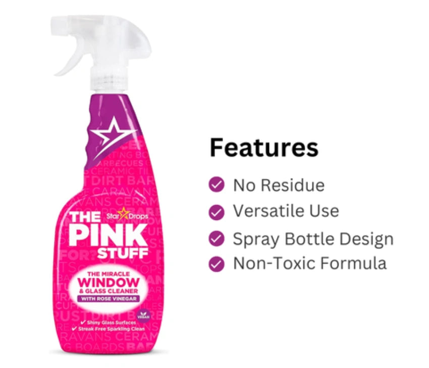 Stardrops The Pink Stuff Window Rose Vinegar Spray - 850ml