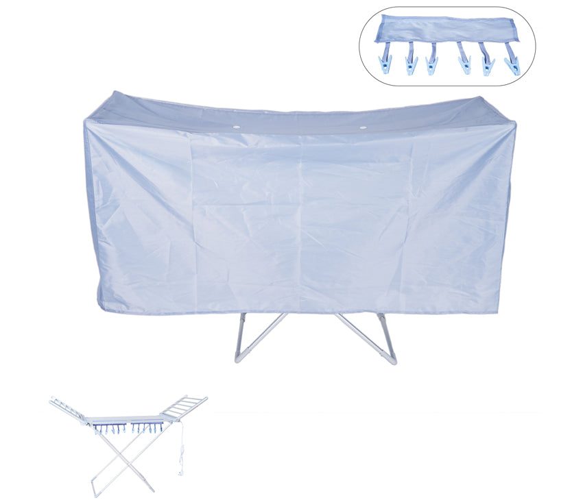 Heated Clothes Airer Cover With 12 Clothes Pegs, Ideal For Electric Clothes Dryers