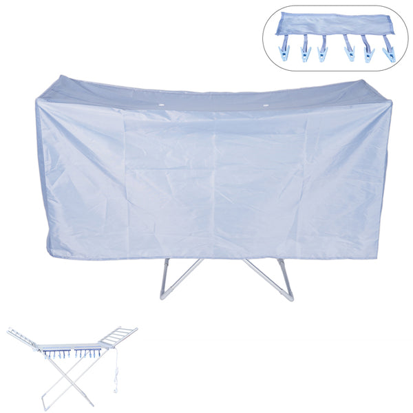 Heated Clothes Airer Cover With 12 Clothes Pegs, Ideal For Electric Clothes Dryers