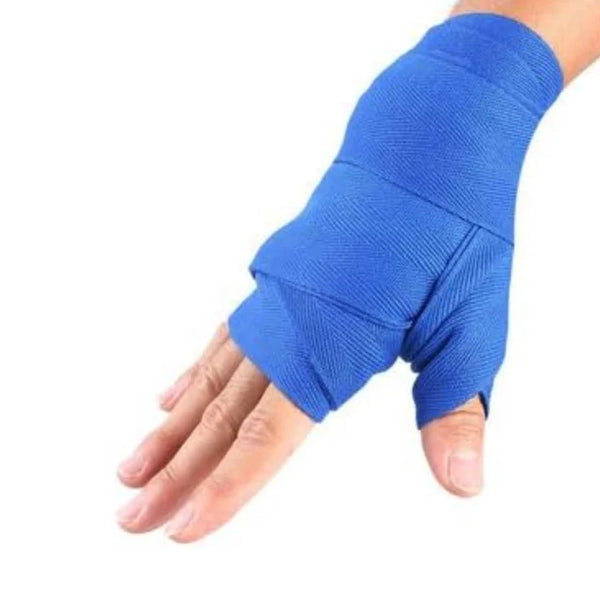 Boxing Hand Wraps - Wrist & Fist Bandages for MMA & Martial Arts (Blue, Black, Red)