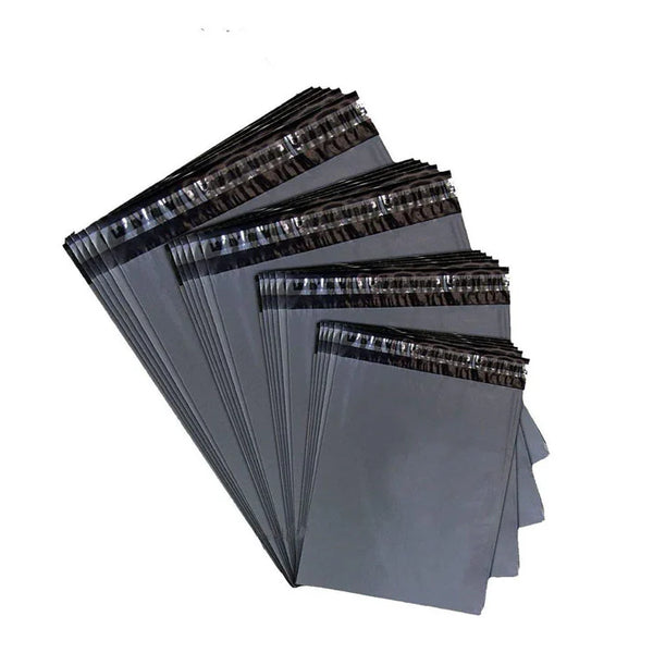 Grey Delivery Mailing Bags Self Adhesive Waterproof and Tear-Proof Grey Plastic Mail Postage Plastic Envelopes Post Mailer (10 Bags}