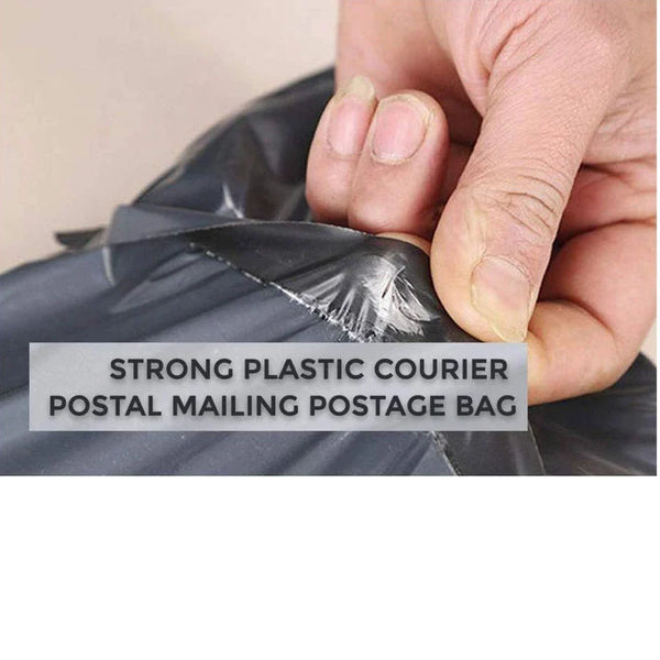 Grey Delivery Mailing Bags Self Adhesive Waterproof and Tear-Proof Grey Plastic Mail Postage Plastic Envelopes Post Mailer (100 Bags}Pack of 10