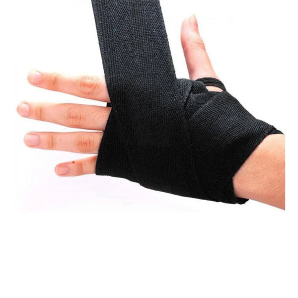 Boxing Hand Wraps - Wrist & Fist Bandages for MMA & Martial Arts (Blue, Black, Red)