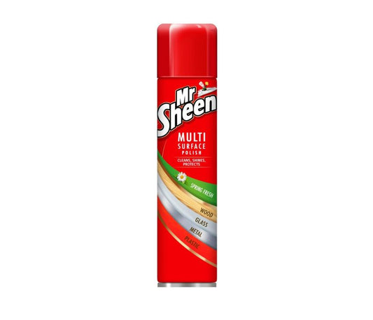 Mr Sheen Multi Surface Polish Spray, For Use on Wood, Plastic, Glass and Metal, Scent: Original, 250ml, Pack of 1
