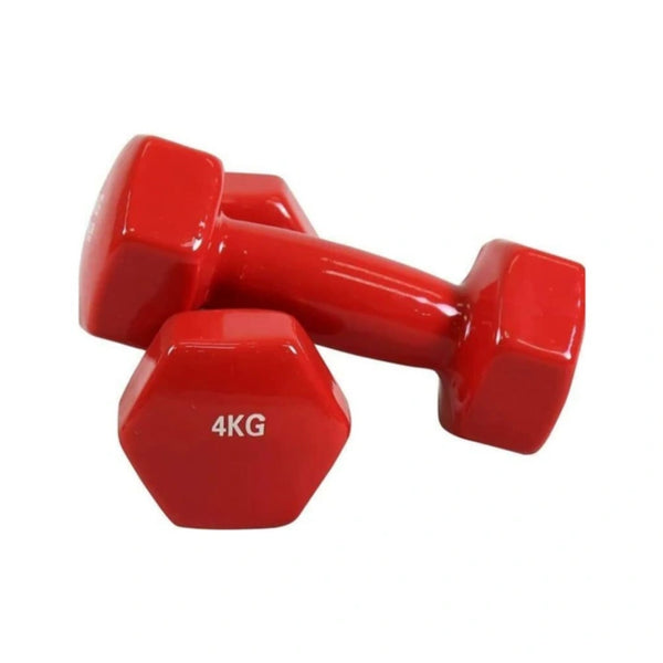 Vinyl Dumbbells Set-0.5 - 6Kg (Pink, Red, Purple, Blue)