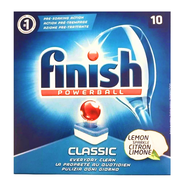 Lemon Finish Powerball Dishwasher 10 Tablets