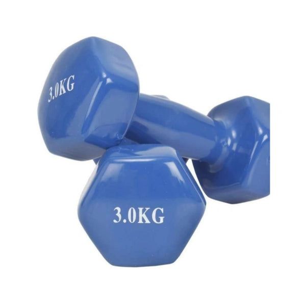 Vinyl Dumbbells Set-0.5 - 6Kg (Pink, Red, Purple, Blue)