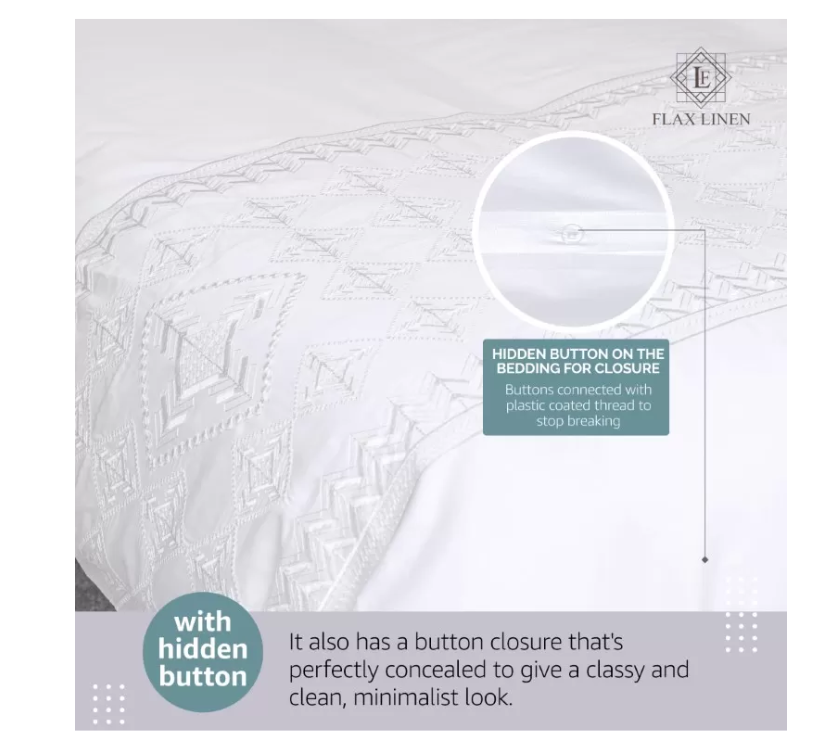 Duvet Cover Set With Egyptian Cotton Fitted Sheet- 400 TC (Adora Design)