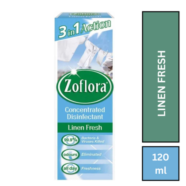 Zoflora Antibacterial Disinfectant 120ml - Linen Fresh