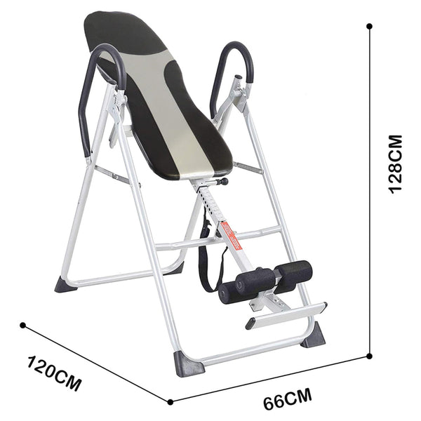 Inversion Table with Adjustable Protective Belt for Safe Back Decompression