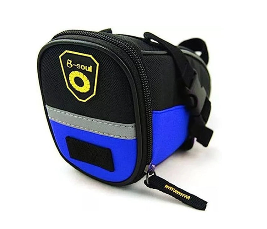 Bicycle Bike Tail Rear Seat Bag Cycling Saddle Pouch Outdoor Sports Package - Blue