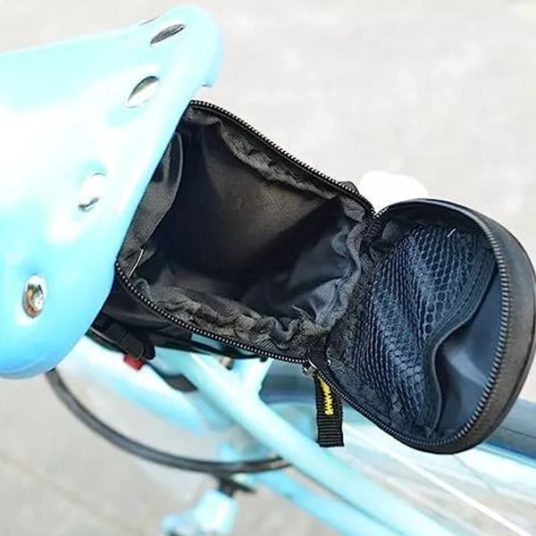 Bicycle Saddle Pouch - Bike Tail Rear Seat Bag for Cycling, Blue